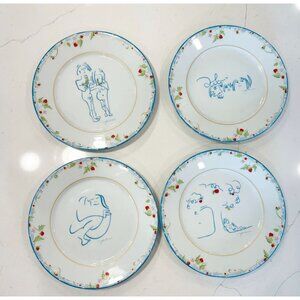 Set of 4 Vintage / Limited Edition Marigold Ent Limoges John Lennon Plates